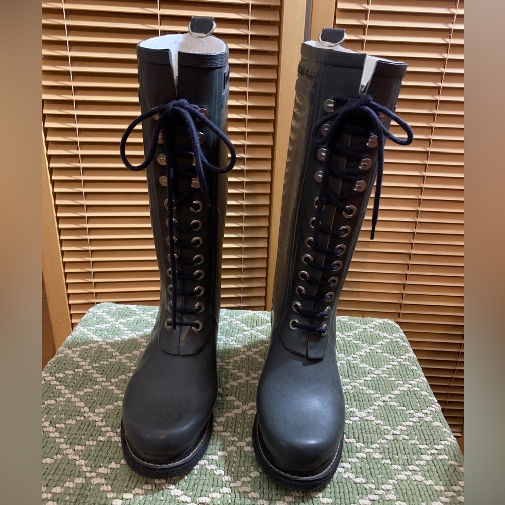 Ilse Jacobsen Hornback Rain Boots Olive Green Women’s Size 36